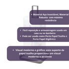 Porta Rolo De Papel Suporte Preto Cozinha Banheiro - Westing