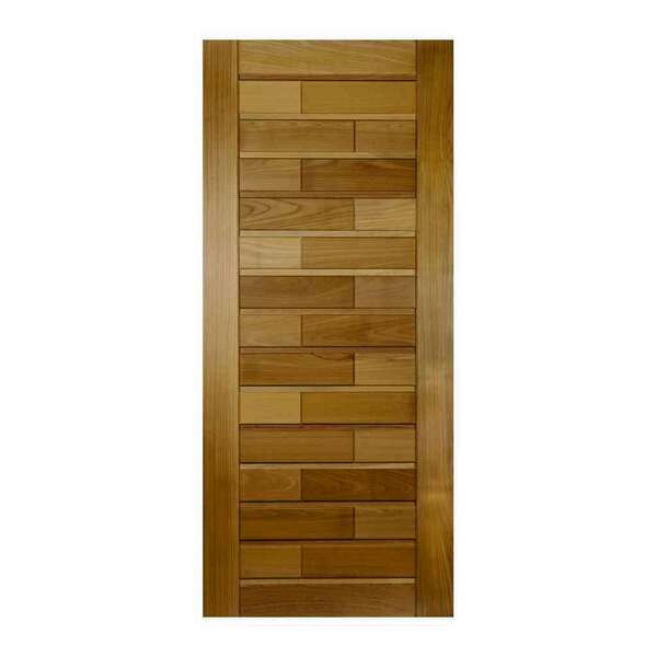 Porta Roma Montada Em Madeira Maciça Tauari Mapaf 72cm X 210cm