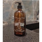 Porta Sabonete Garrafa Vidro Elegância Banheiro Saboneteira O