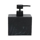 Porta Sabonete Líquido de Pia para Banheiro 500mL Pedra Preto Marmorizado Oikos
