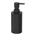 Porta Sabonete Líquido de Bancada para Banheiro 230mL Plástico Preto Matt Sensea
