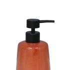 Porta Sabonete Lquido de Bancada para Banheiro 240mL Cermica Terra Glaze Sensea