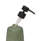 Porta Sabonete Líquido de Bancada para Banheiro 240mL Cerâmica Verde Glaze Sensea