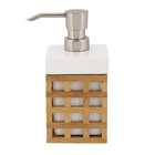 Porta Sabonete Líquido Branco Madeira Clara Fudji Sensea