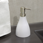 Porta Sabonete Líquido Branco em Resina Plástica 250ml Curvino Sensea