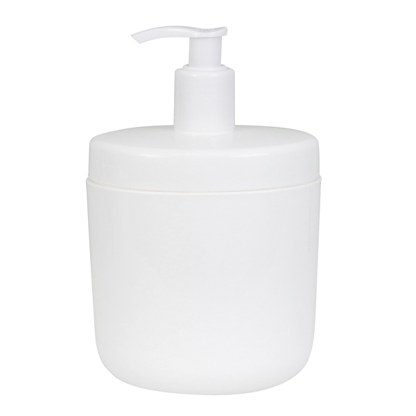 Porta Sabonete Líquido Branco Plástico 450ml Full Coza