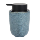 Porta Sabonete Líquido Cerâmica Azul Marmorizado 250ml Osaka Martiplast