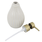 Porta Sabonete Líquido Cerâmica Branca 540L Banheiro Oikos