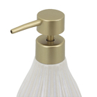 Porta Sabonete Líquido Cerâmica Branca 540L Banheiro Oikos