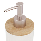 Porta Sabonete Líquido Cerâmica Branca 550L Banheiro Oikos