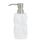 Porta Sabonete Líquido Cerâmica Branca Diamond Importado