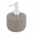 Porta Sabonete Líquido Cerâmica Cinza e Prata 350mL Espressione