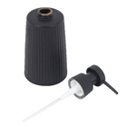 Porta Sabonete Líquido Cerâmica Preto 18x8,1cm Oikos