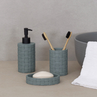 Porta Sabonete Líquido Cimento 17,8x7,2cm Oikos