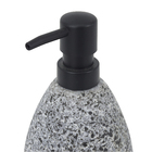 Porta Sabonete Líquido Cinza Cerâmica 3x11,2cm Oikos