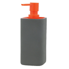 Porta Sabonete Líquido Cinza e Laranja em Cerâmica Flashy Importado