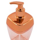 Porta Sabonete Líquido Cobre Rosé Gold Translúcido Banheiro L