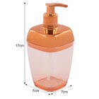 Porta Sabonete Líquido Cobre Rosé Gold Translúcido Banheiro L