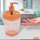 Porta Sabonete Líquido Cobre Rosé Gold Translúcido Banheiro L