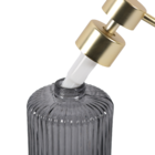 Porta Sabonete Líquido de Bancada para Banheiro 270ml Vidro Fumê Gatsby Sensea