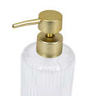 Porta Sabonete Líquido de Bancada para Banheiro 270ml Vidro Transparente Gatsby Sensea