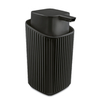 Porta Sabonete Líquido de Bancada Para Banheiro 400ml Plástico Preto Usual Utilidades