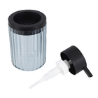 Porta Sabonete Líquido de Plástico Azul 300ml Groove Classic Ou