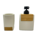 Porta Sabonete Líquido De Porcelana Duplo