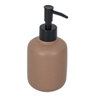 Porta Sabonete Líquido em Cerâmica Marrom Claro Mart