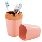 Porta Sabonete Líquido Escova Algodão Rosé Gold  Luxo Banheir