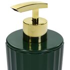 Porta Sabonete Líquido Groove 400ml Banheiro Luxo - Verde Esc