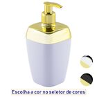 Porta Sabonete Líquido Para Bancada 250ml Dourado - Branco-do