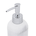 Porta Sabonete Líquido Plástico Branco 400L Banheiro Oikos