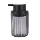 Porta Sabonete Líquido de Plástico Cinza 300ml Groove Classic Ou