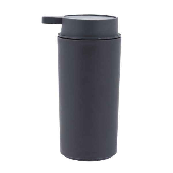Porta Sabonete Liquido Plástico Cinza Chumbo 290mL Serene