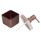 Porta Sabonete Líquido Plástico Rose Gold 350mL Cube Coza