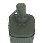 Porta Sabonete Líquido Plástico Verde Escuro 350mL New Square Coza