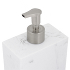 Porta Sabonete Líquido Poliresina Branco 340L Banheiro Oikos