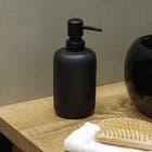 Porta Sabonete Líquido Redondo de 250ml Preto Mart Collection
