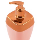 Porta Sabonete Líquido Rosé Gold Lavabo Banheiro - Rosa Claro