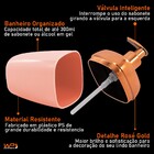 Porta Sabonete Líquido Rosé Gold Lavabo Banheiro - Rosa Claro