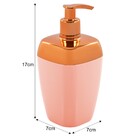 Porta Sabonete Líquido Rosé Gold Lavabo Banheiro - Rosa Claro