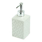 Porta Sabonete Líquido Saboneteira Branco Quadrado 360ml