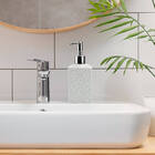 Porta Sabonete Líquido Saboneteira Branco Quadrado 360ml