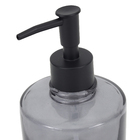 Porta Sabonete Líquido Vidro Cinza 600L Banheiro Oikos