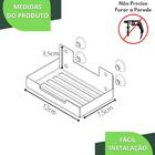 Porta Sabonete Para Banheiro Saboneteira Ventosa Preto Elg