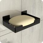 Porta Sabonete Para Banheiro Saboneteira Ventosa Preto Elg