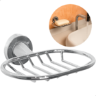 Porta Sabonete Parede Banheiro Metal Cromado Saboneteira Redo