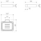 Porta Sabonete Rubinetto Dourado Ace20212