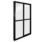 Porta Sacada 2 Folhas Alumínio 1,20 X 2,10 Com Fechadura Hale